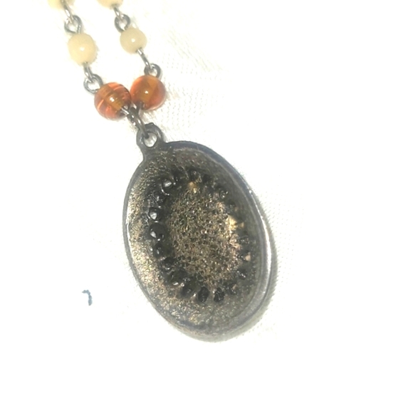 16" necklace Picture Jasper cabachon pendent wire wrapped beads inspire create - Picture 5 of 5